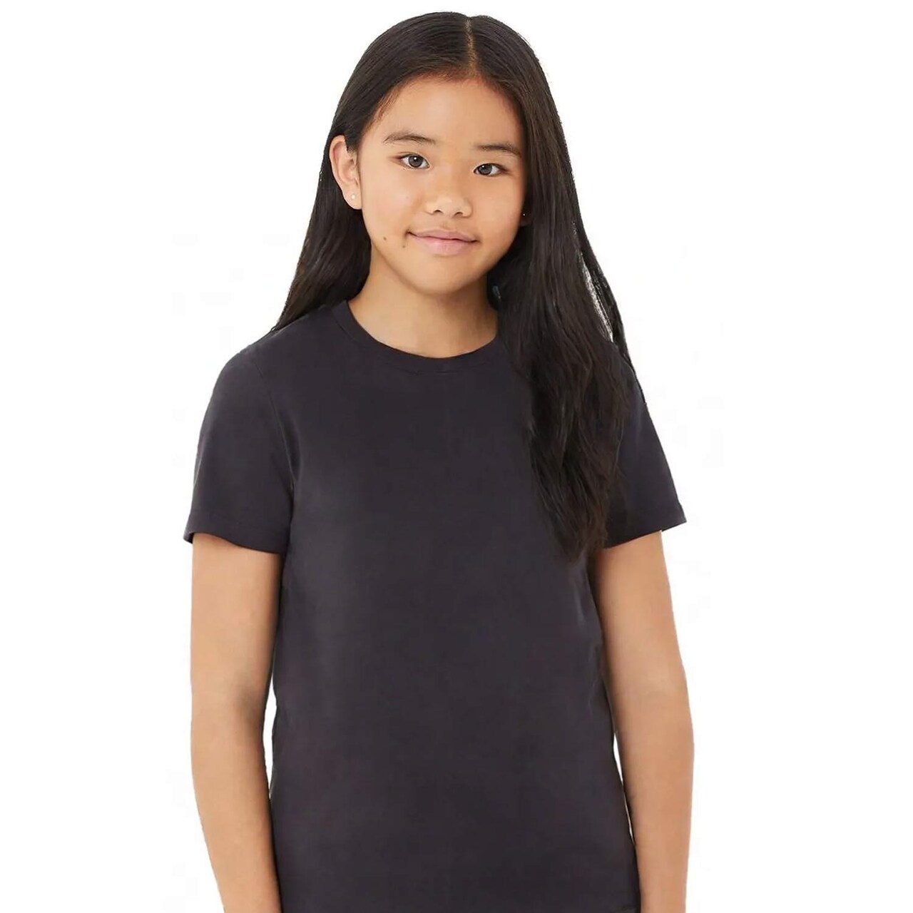 BELLA+CANVAS Youth Short Sleeve Crewneck Jersey Tee Soft Cotton Kids T-Shirt Lightweight School & Custom Print Shirt
